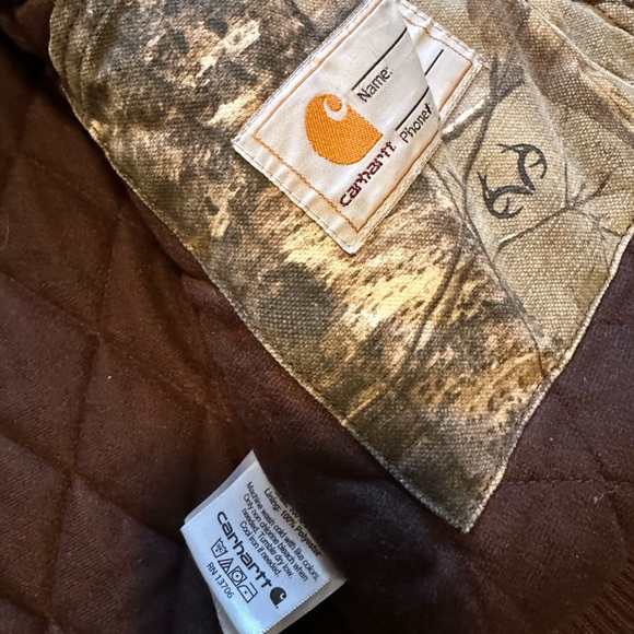 Carhartt Canvas insulated hooded jacket Youth size Small (7/8) - Picture 3 of 4